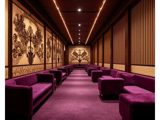 Silk Renaissanceクラブの豪華な内装、伝統的な日本とモダンなデザインが融合