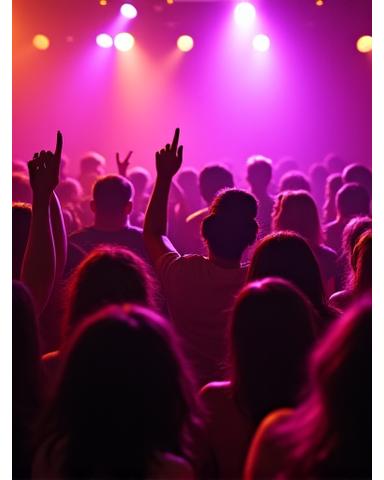 活気あるクラブの群衆