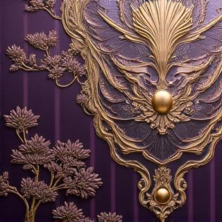 豪華なクラブの装飾、金と赤のアクセントが施されたモダンなデザイン