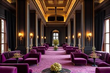 豪華なラウンジエリア