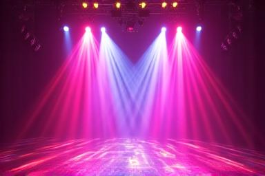 エネルギッシュなライトショー