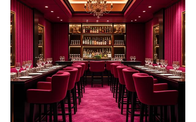 豪華なプライベートルームでのパーティーの様子